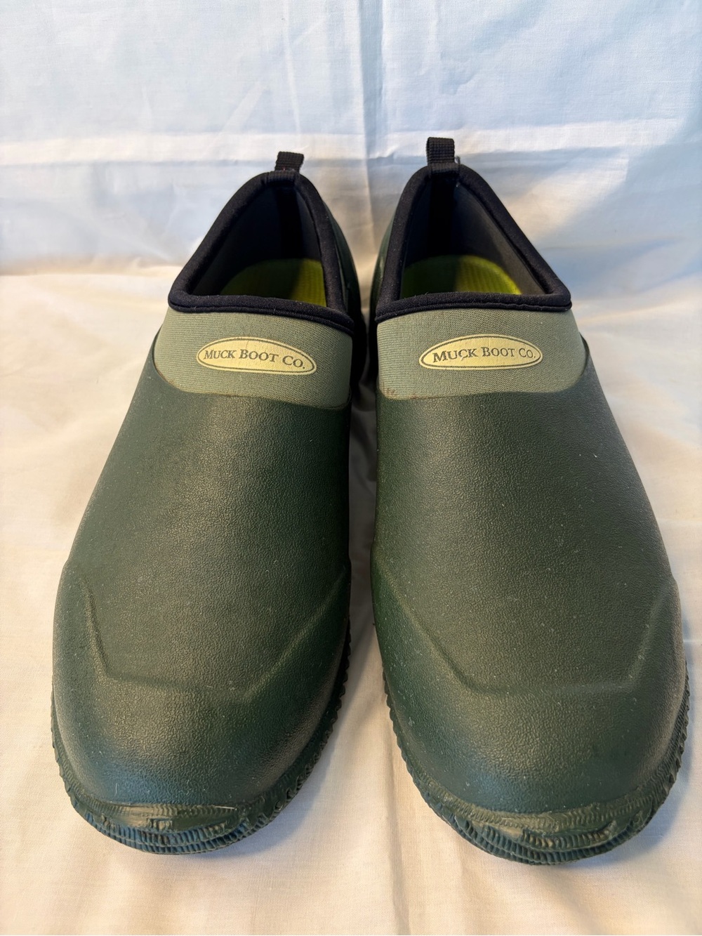 Unisex Green Slip-On Work Shoes